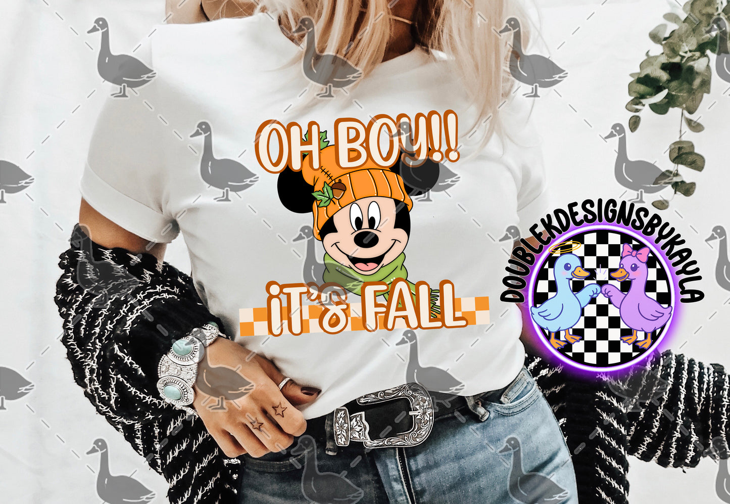 Oh Boy It’s Fall Digital Design – Autumn PNG for Shirts & Crafts