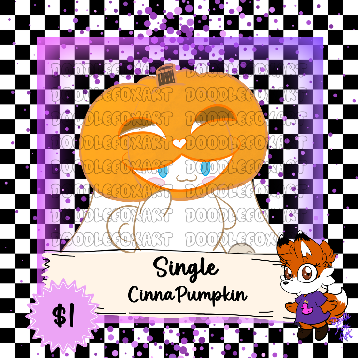 Single CinnaPumpkin Clipart