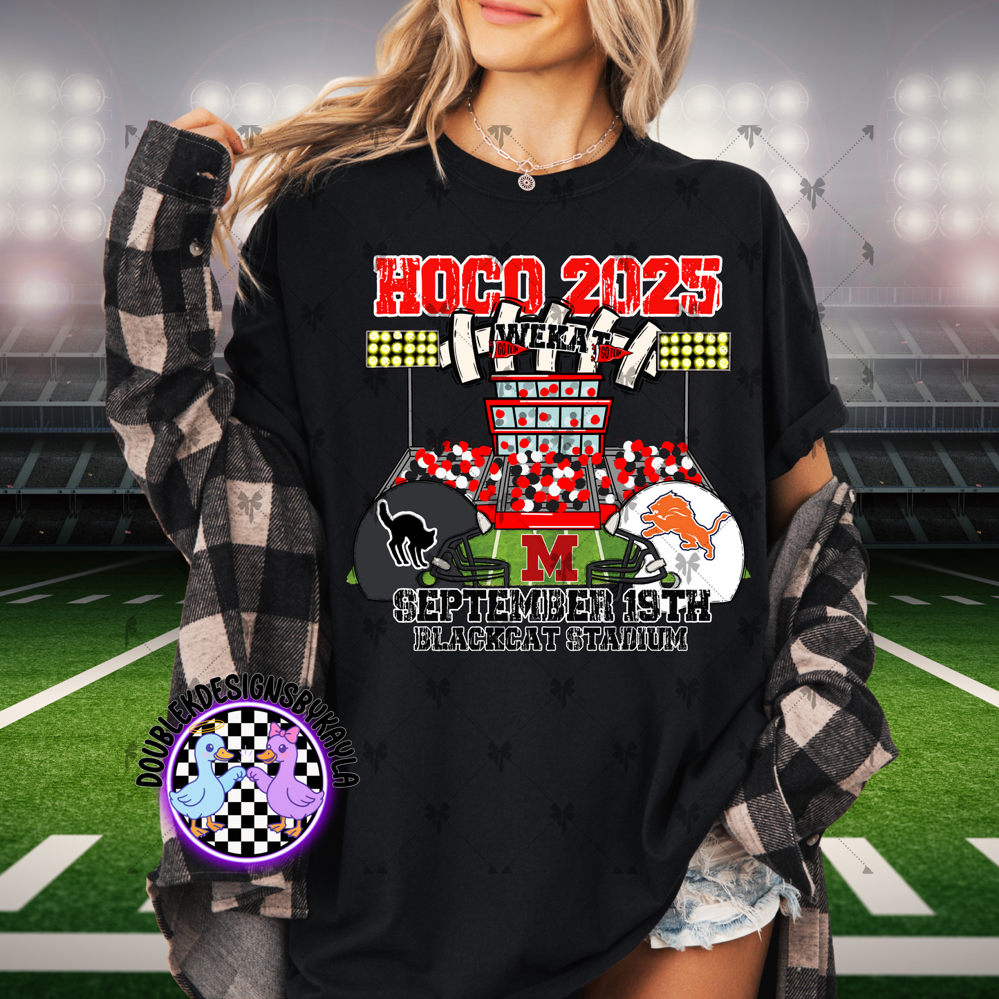 Custom Homecoming 2025 Digital Design | Personalized Team Spirit Stadium Shirt
