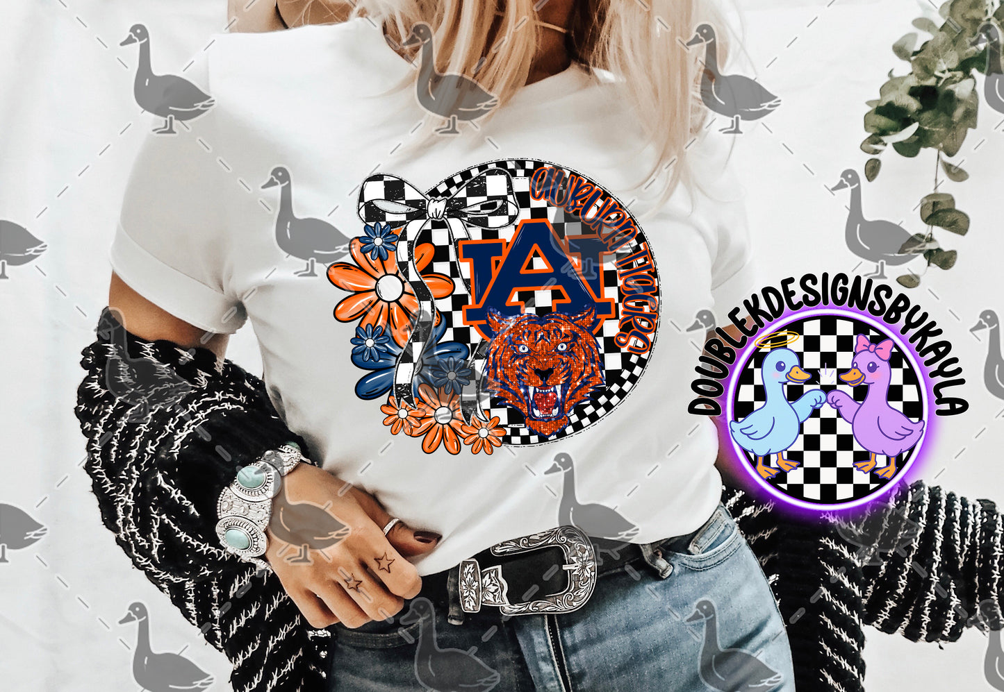 Auburn Tigers Floral Circle β College Football Digital Design
