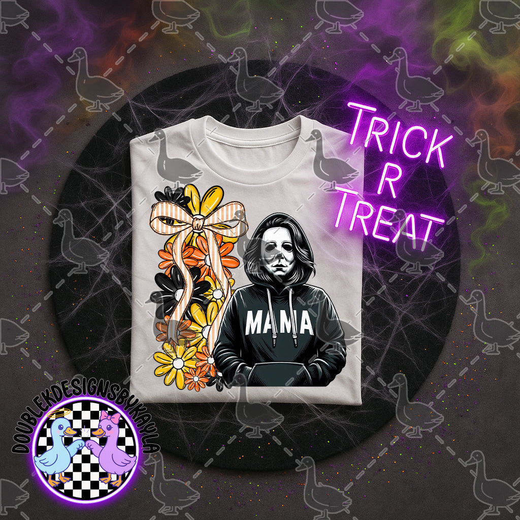 Spooky Mama Floral Halloween Digital Design
