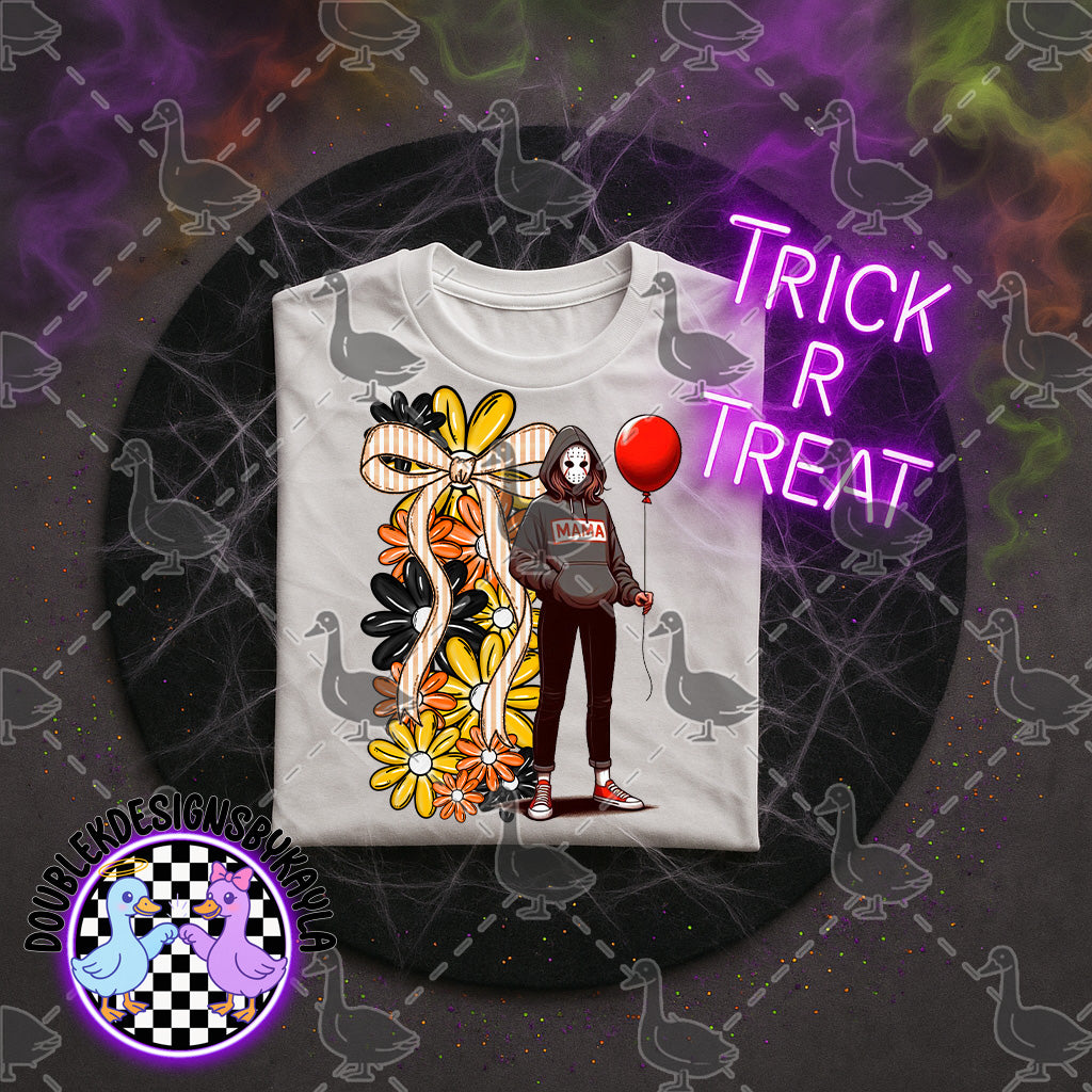 Spooky Mama Floral Halloween Digital Design