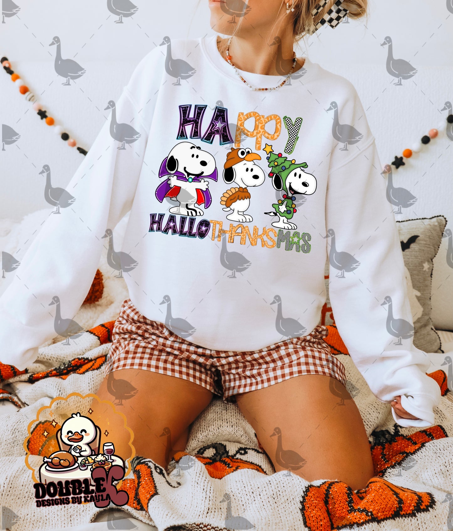 Happy Hallo-Thank-Mas Digital Design | Christmas PNG