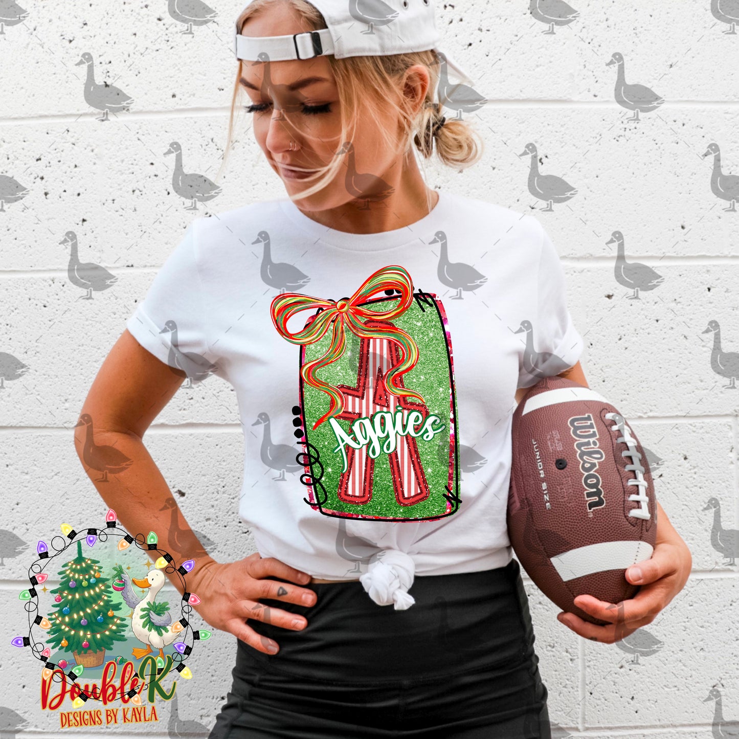Aggies Christmas Football PNG