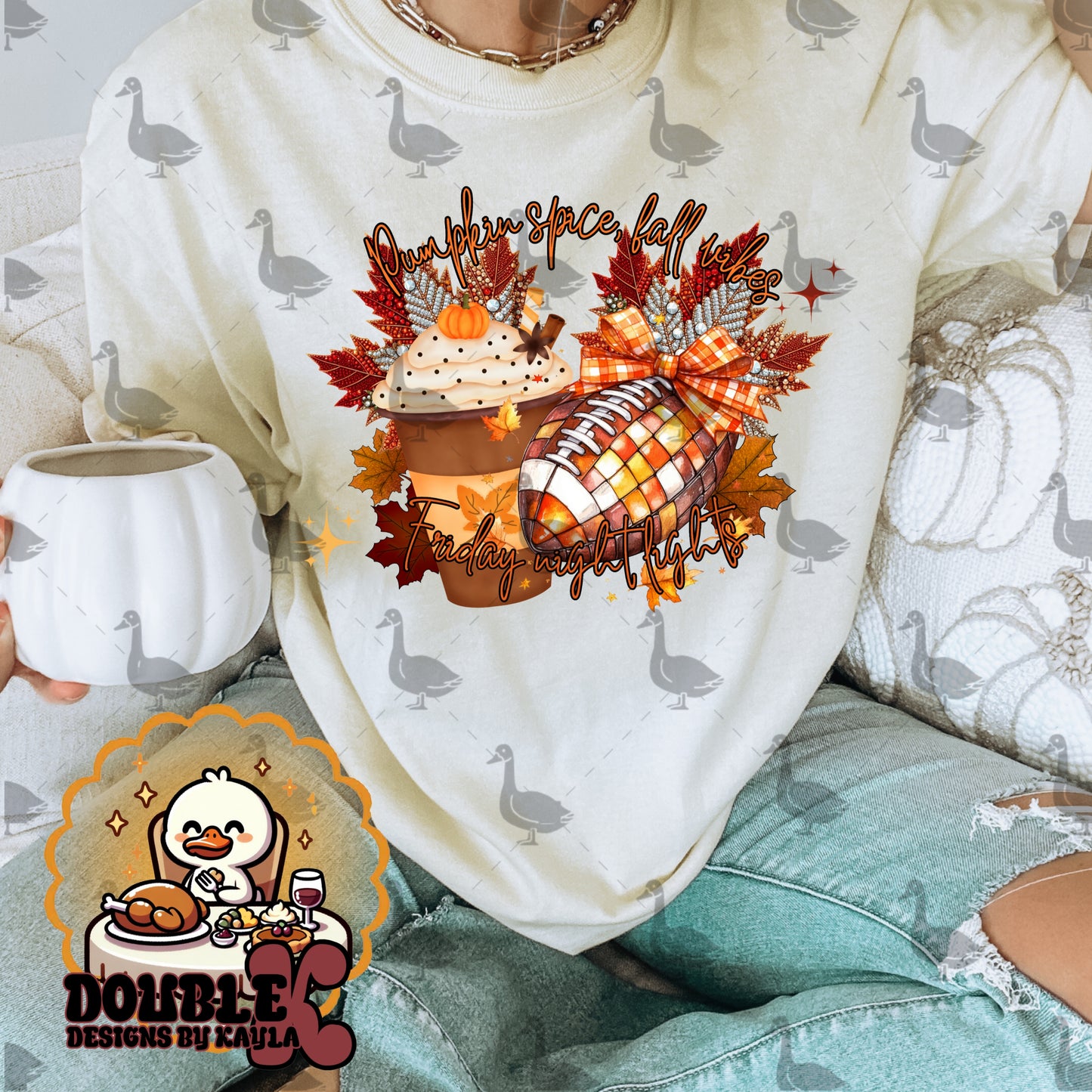 Pumpkin Spice Fall Vibers PNG Design