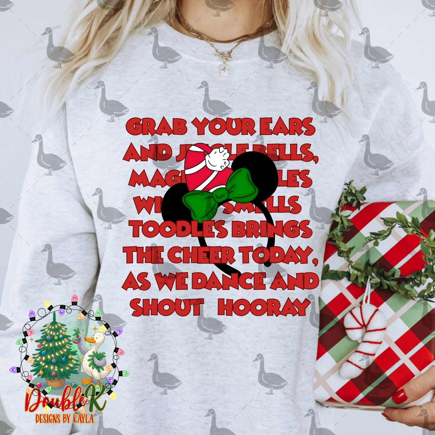 Grab Your Ears And Jingle Bells PNG Design