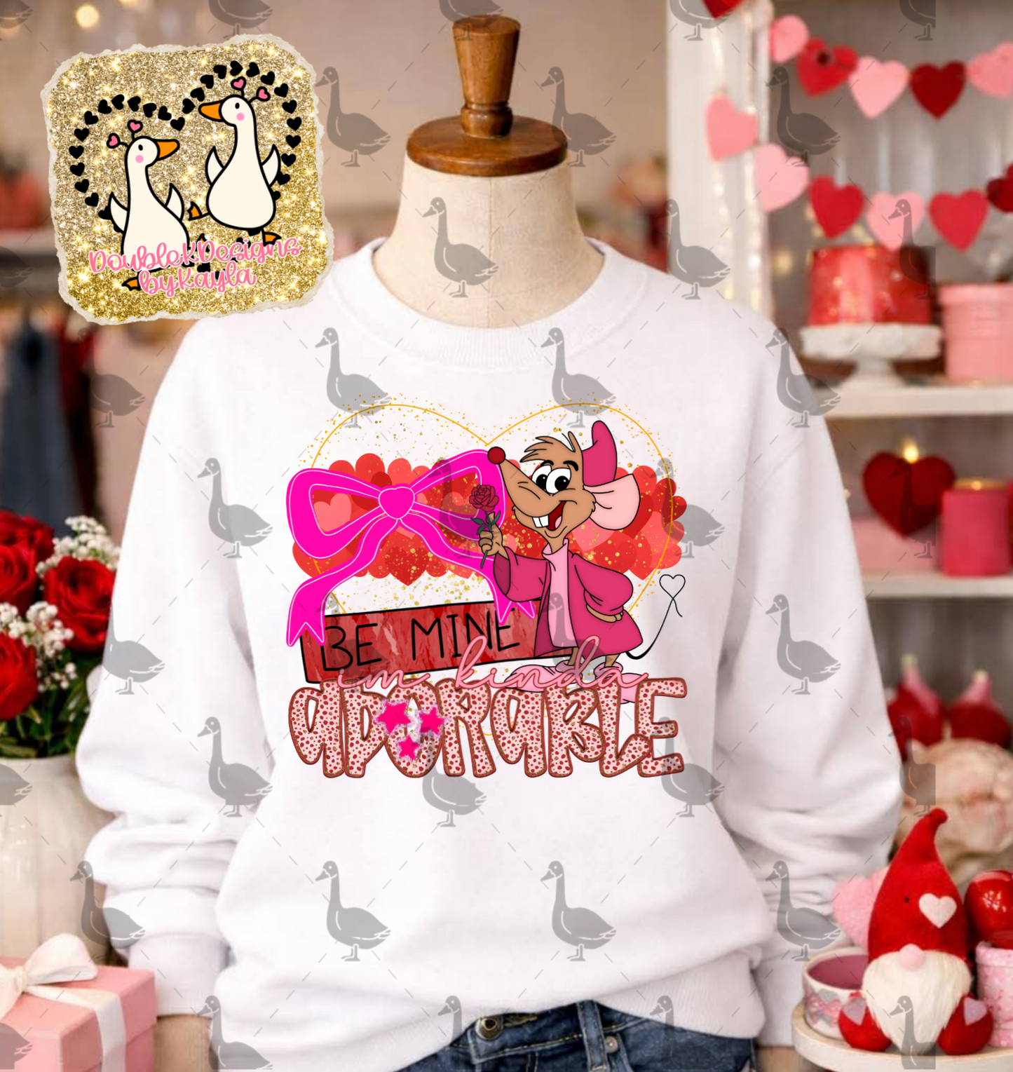 Be Mine Mouse PNG Design