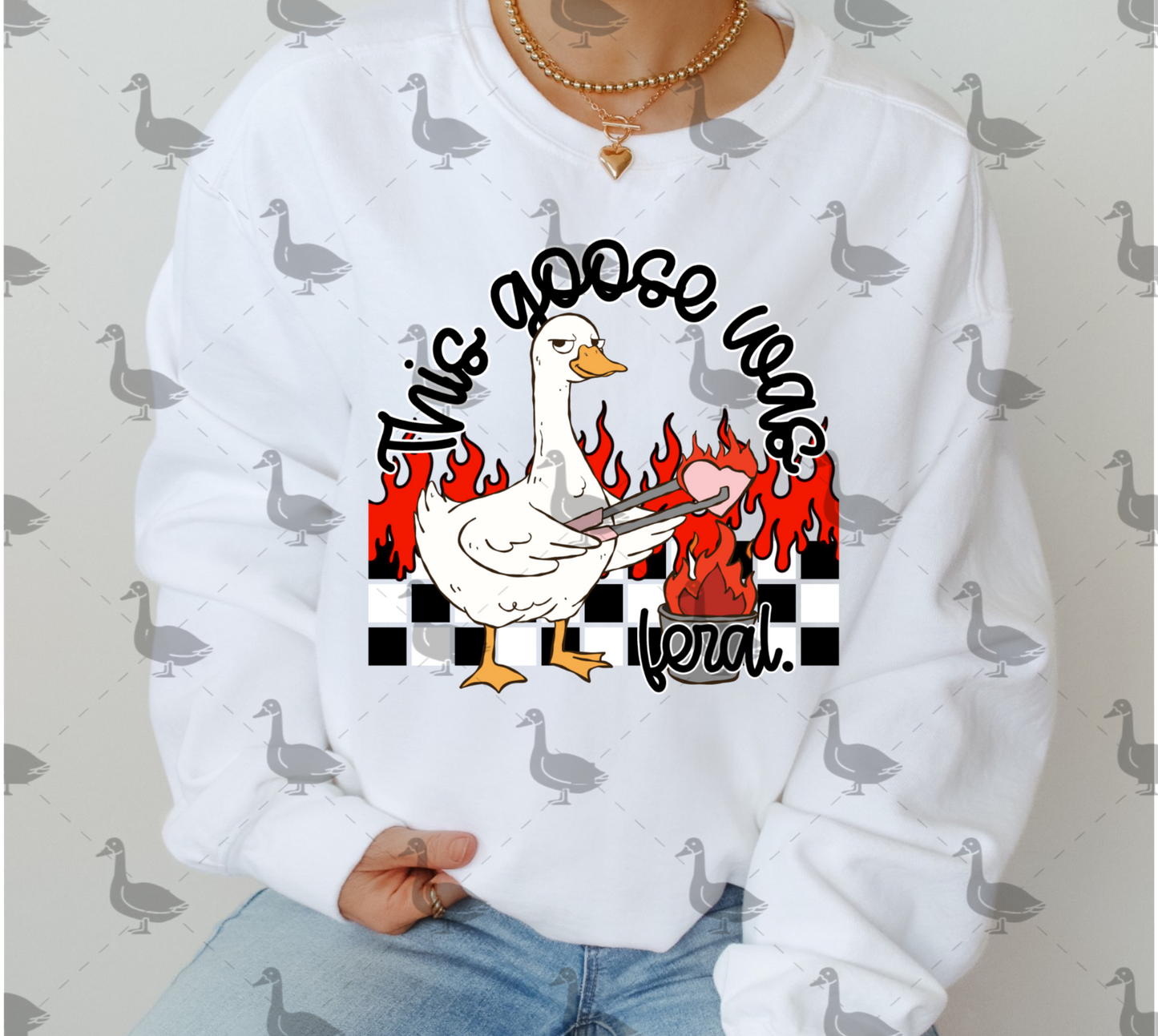 This Goose Was Feral PNG Design