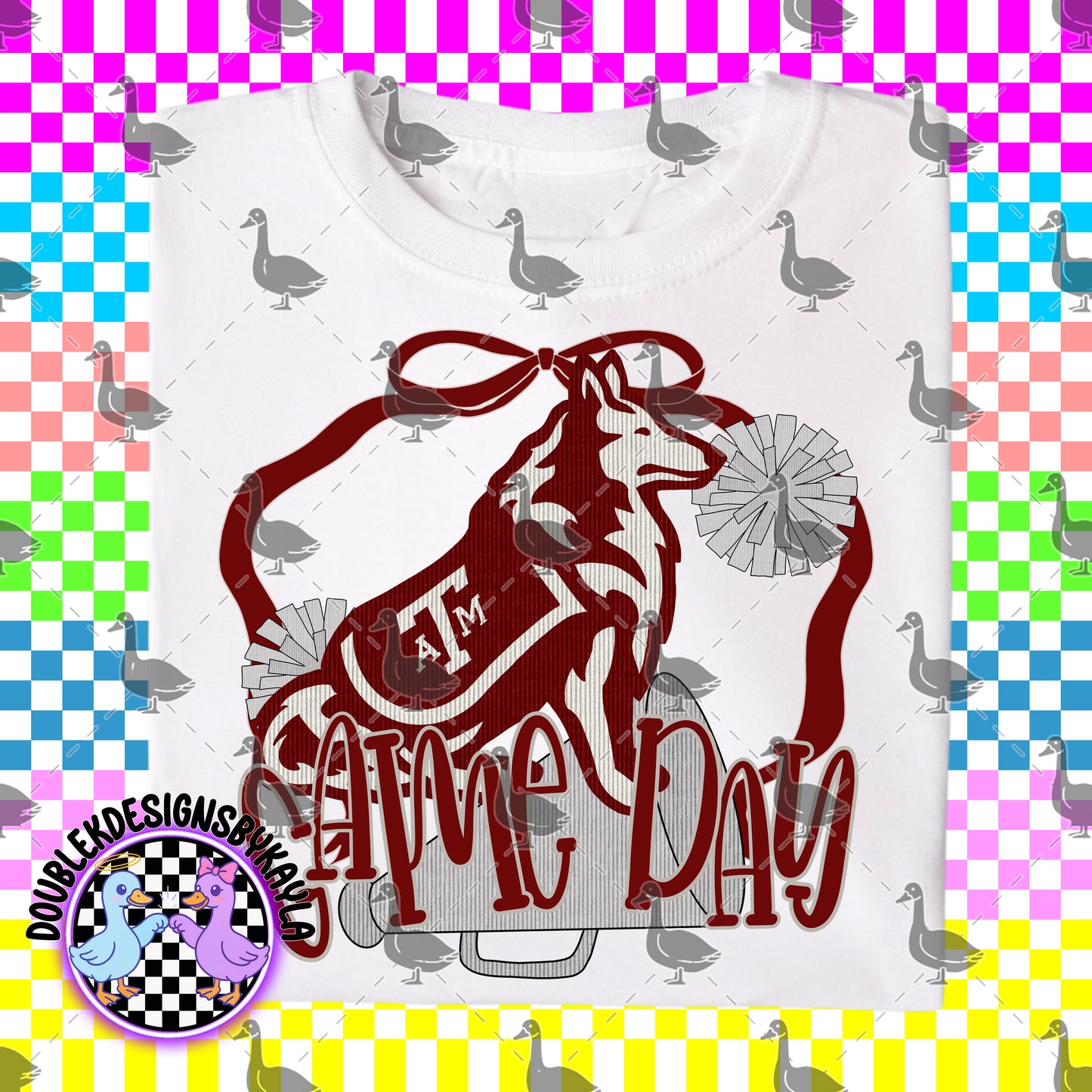 Game Day Bow + Pom Graphic Design Bundle – 16 Team-Inspired PNGs