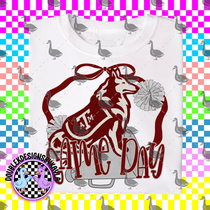 Game Day Bow + Pom Graphic Design Bundle – 16 Team-Inspired PNGs