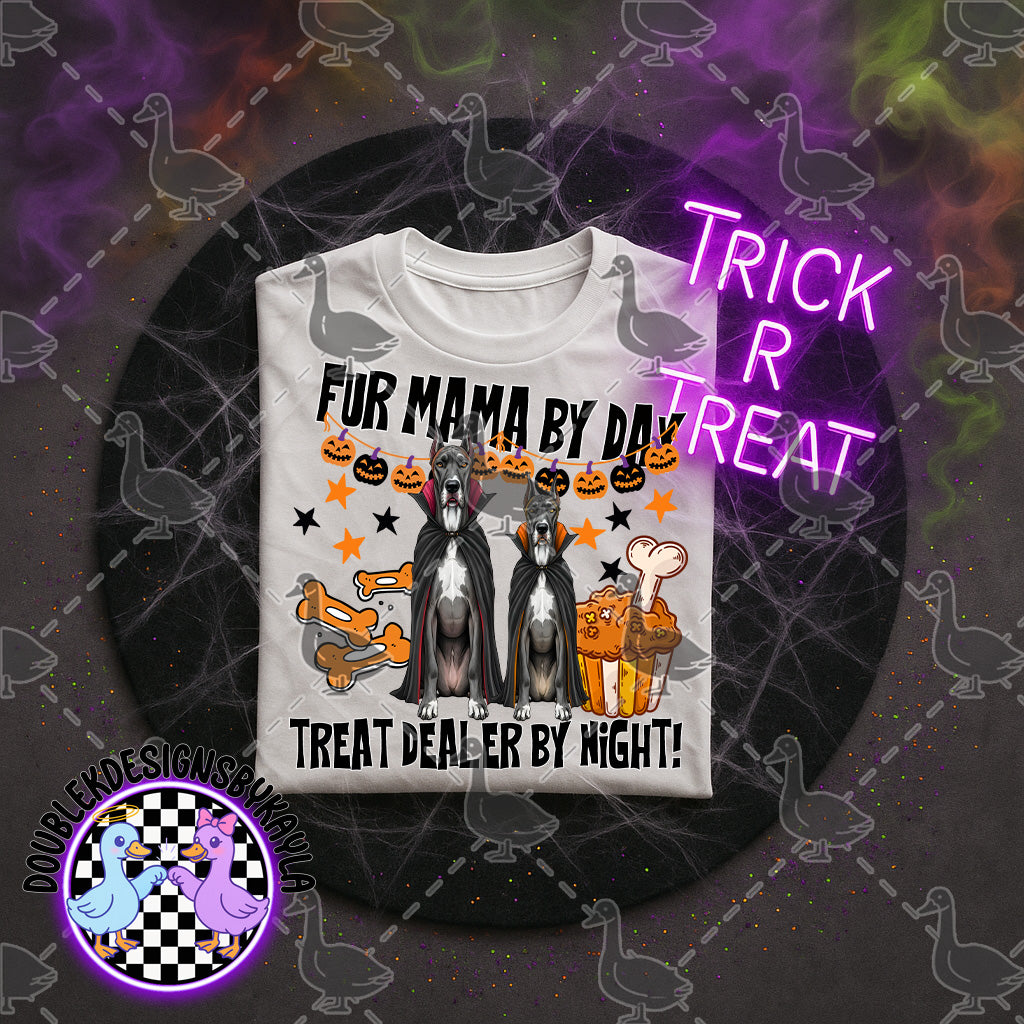 Fur Mama by Day – Halloween Dog Mom PNG Digital File