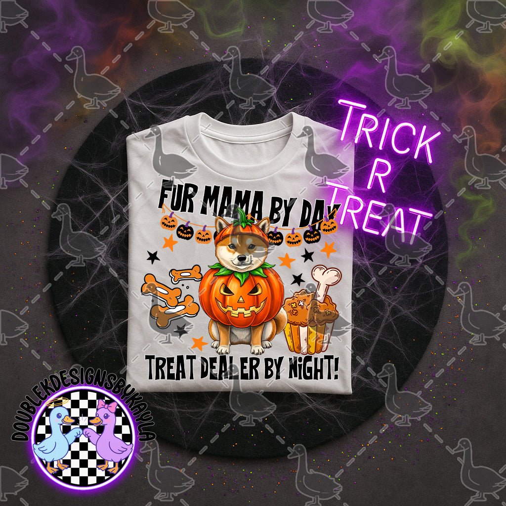 Fur Mama by Day – Halloween Dog Mom PNG Digital File