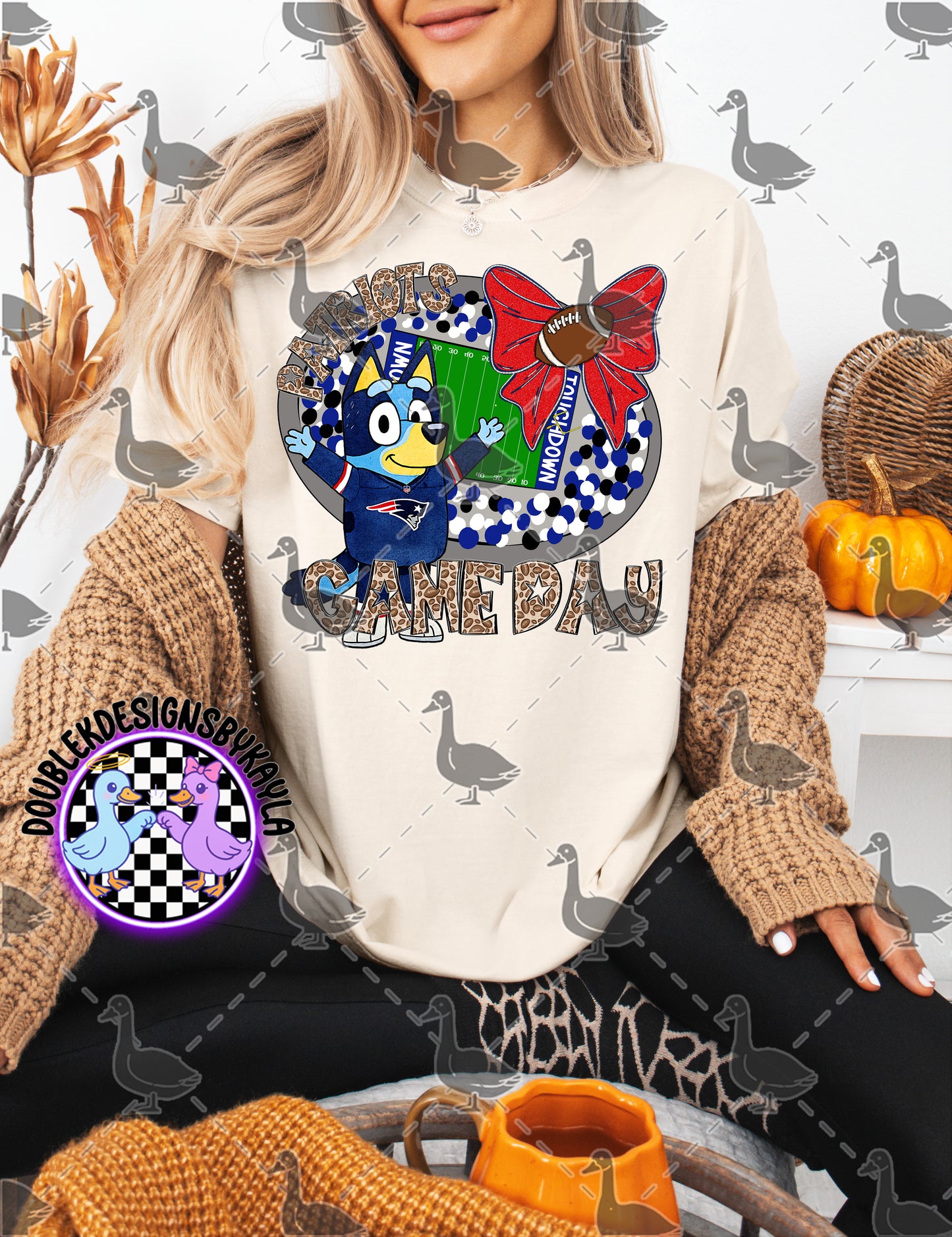 Game Day Football Bow Mascot Tee | Multiple Teams Available