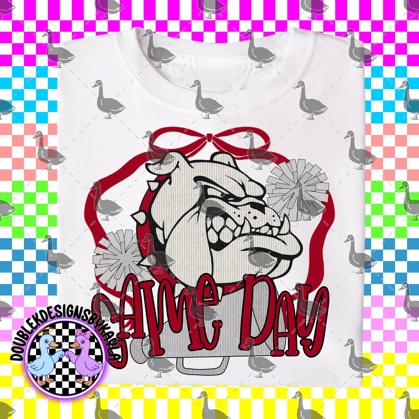 Game Day Bow + Pom Graphic Design Bundle – 16 Team-Inspired PNGs