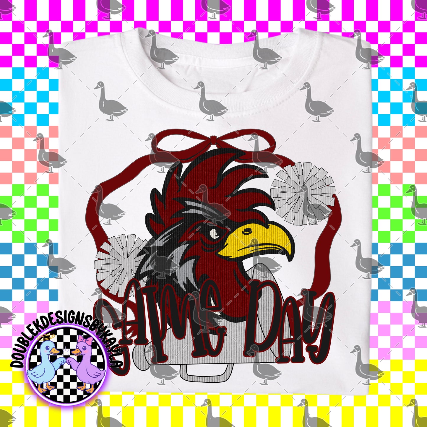 Game Day Bow + Pom Graphic Design Bundle – 16 Team-Inspired PNGs