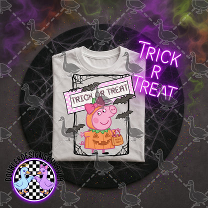 Halloween Trick or Treat Digital Design – 17 Character Styles (PNG)
