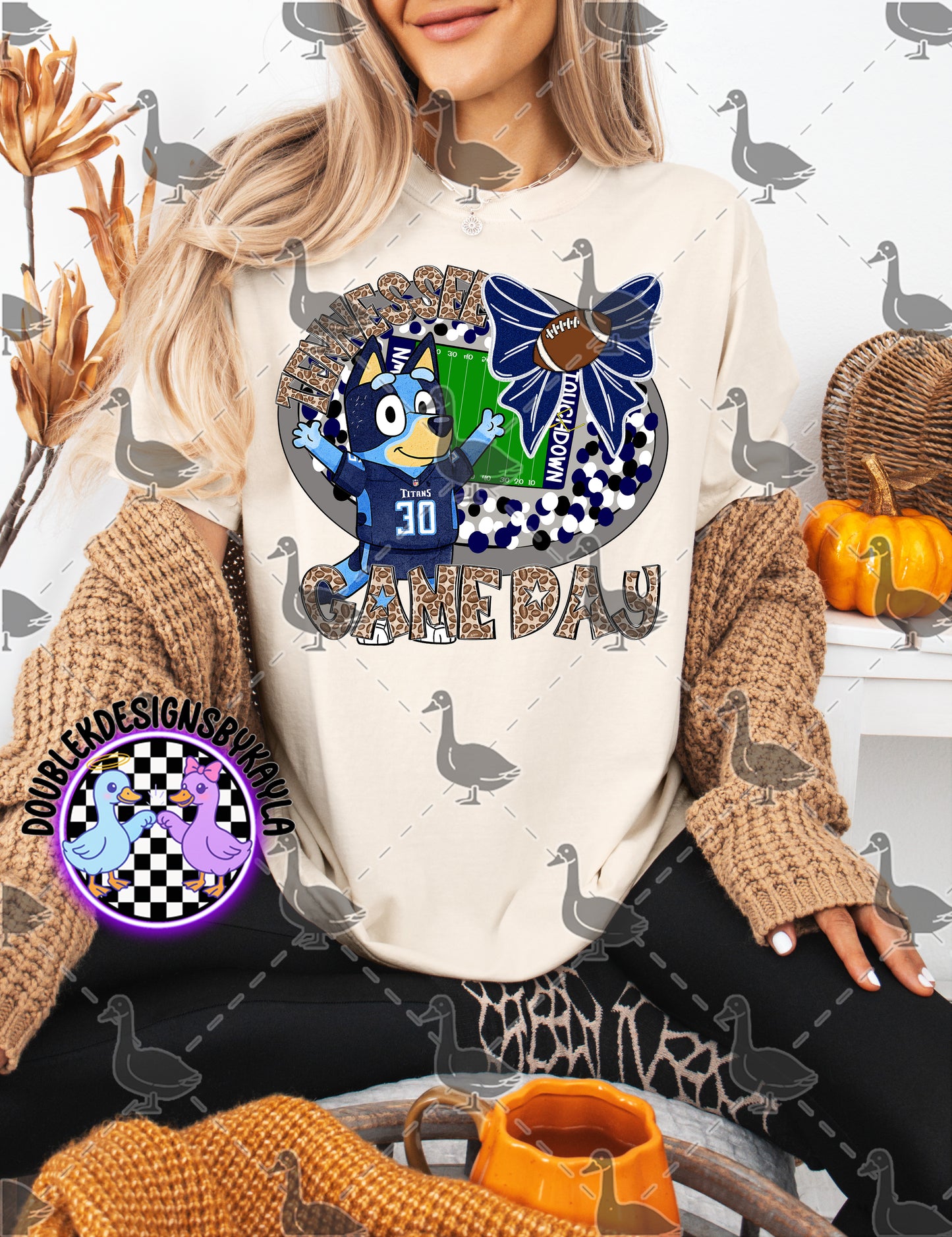 Game Day Football Bow Mascot Tee | Multiple Teams Available