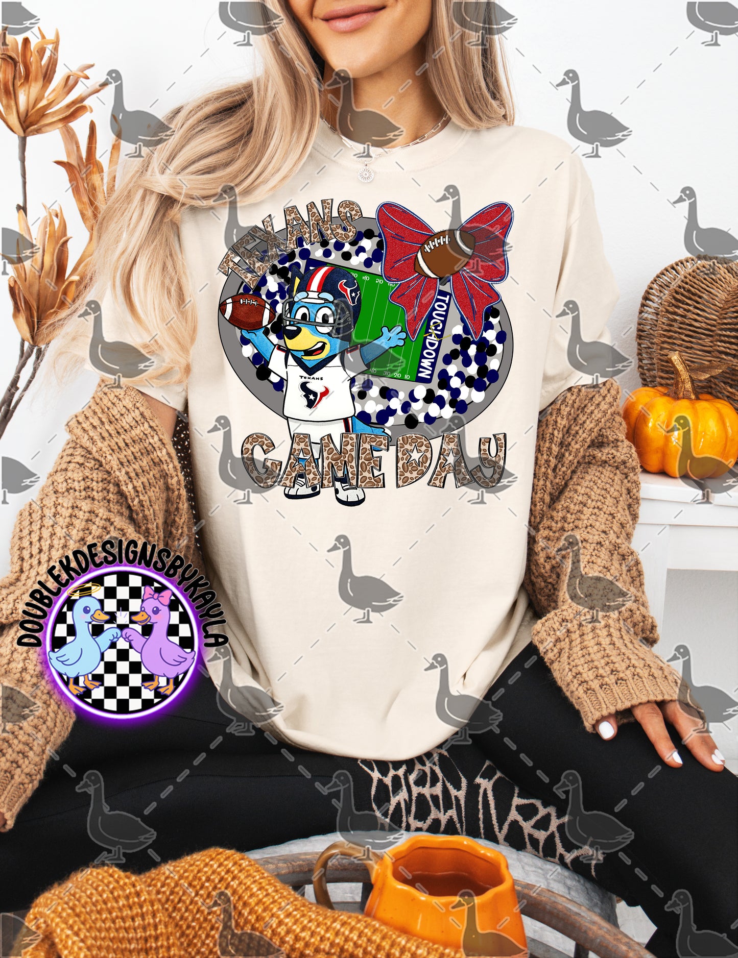 Game Day Football Bow Mascot Tee | Multiple Teams Available