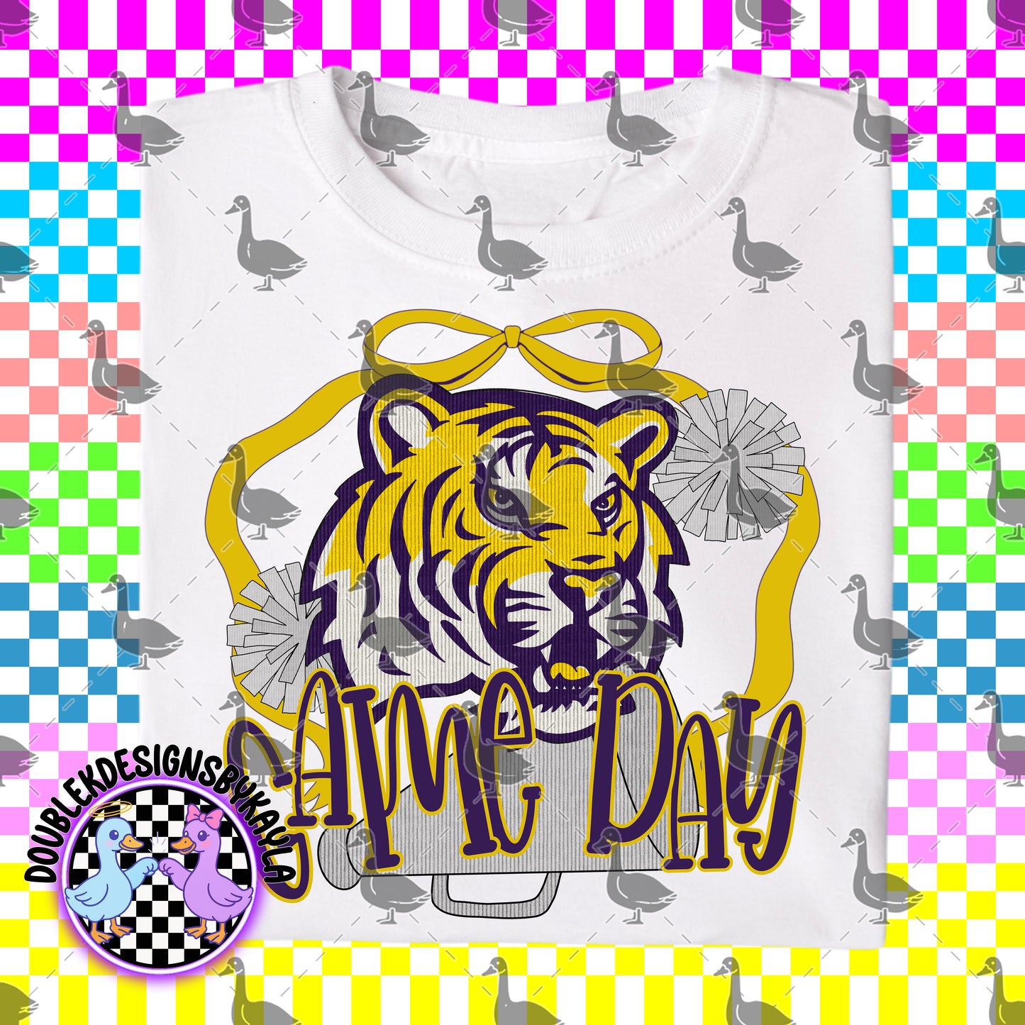 Game Day Bow + Pom Graphic Design Bundle – 16 Team-Inspired PNGs