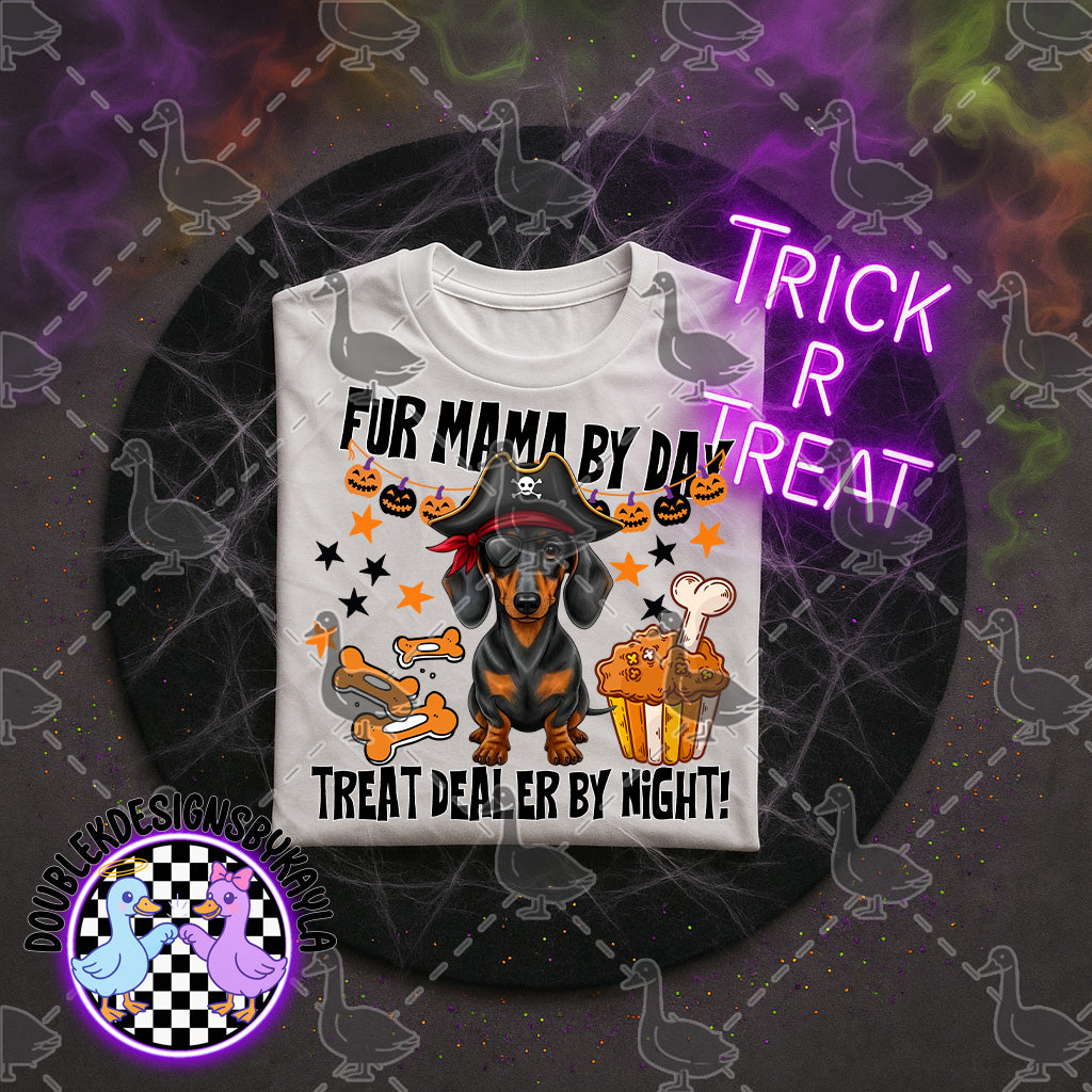 Fur Mama by Day – Halloween Dog Mom PNG Digital File
