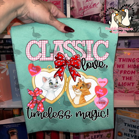 Cats Classic Love PNG Design