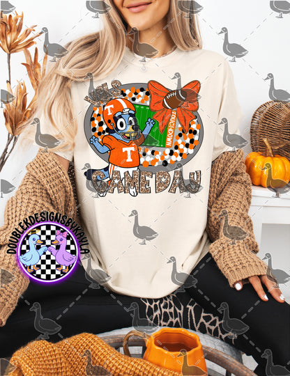 Game Day Football Bow Mascot Tee | Multiple Teams Available