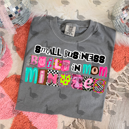 Small Business Built In Mom Minutes BLK