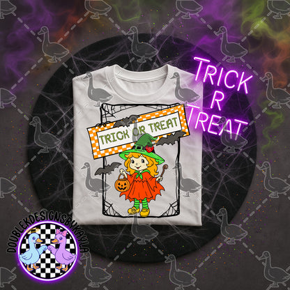 Halloween Trick or Treat Digital Design – 17 Character Styles (PNG)