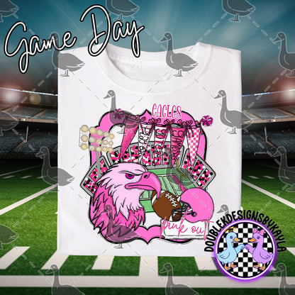 Pink Out Game Day Mascot Designs – 72 Digital Options + Bundle