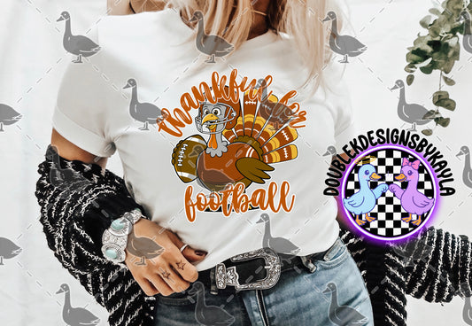 Thankful for Football Turkey Digital Design – Thanksgiving SVG/PNG