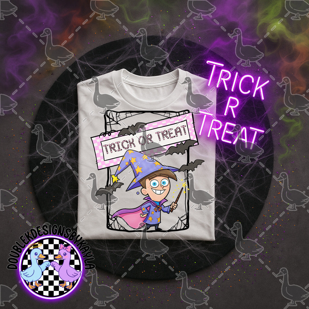 Halloween Trick or Treat Digital Design – 17 Character Styles (PNG)
