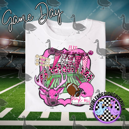 Pink Out Game Day Mascot Designs – 72 Digital Options + Bundle