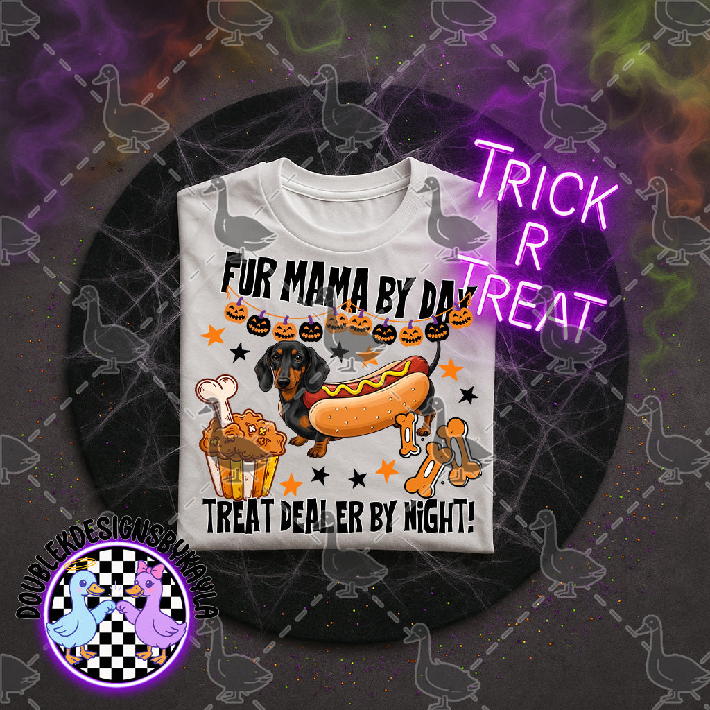 Fur Mama by Day – Halloween Dog Mom PNG Digital File