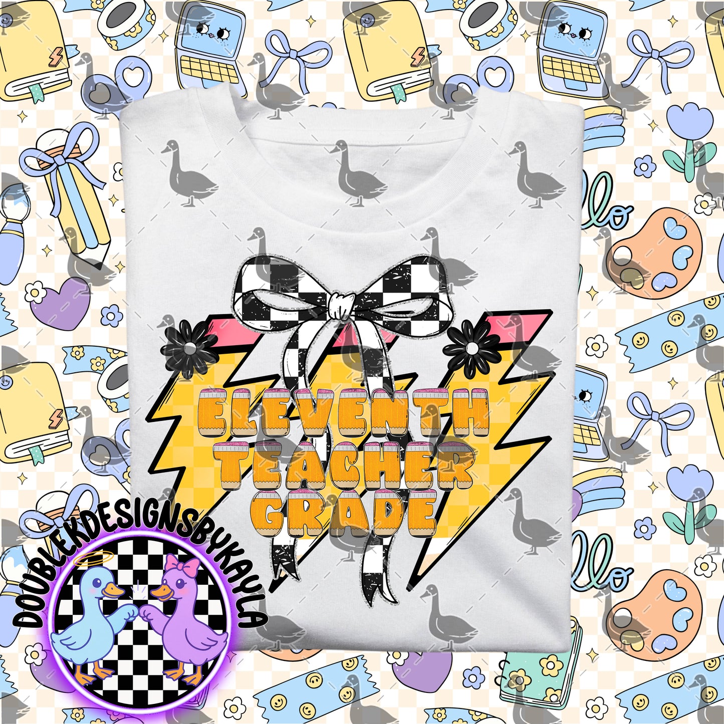 Lightning Bolt Teacher & School Staff PNG – Multiple Grades & Roles!