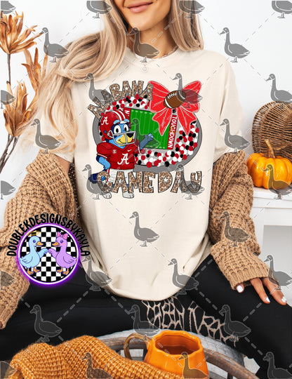 Game Day Football Bow Mascot Tee | Multiple Teams Available