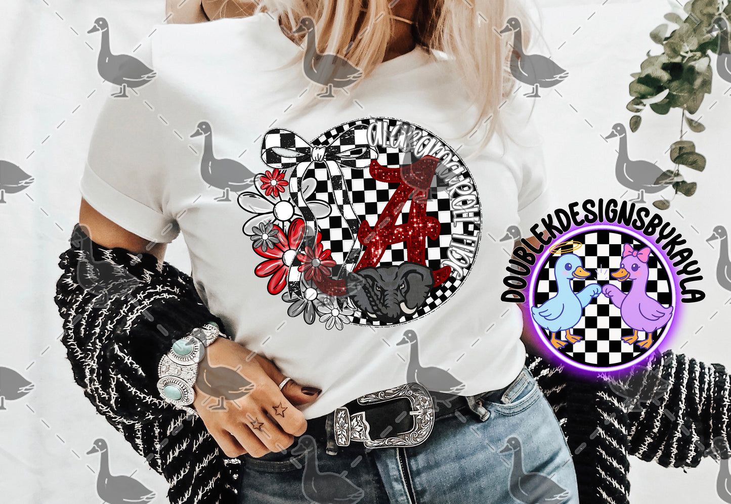 Alabama Crimson Tide Floral Circle – College Football Digital Design