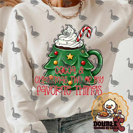 Cocoa & Christmas Digital Design | Favorite Things Mug PNG