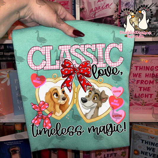 Lady Classic Love PNG Design