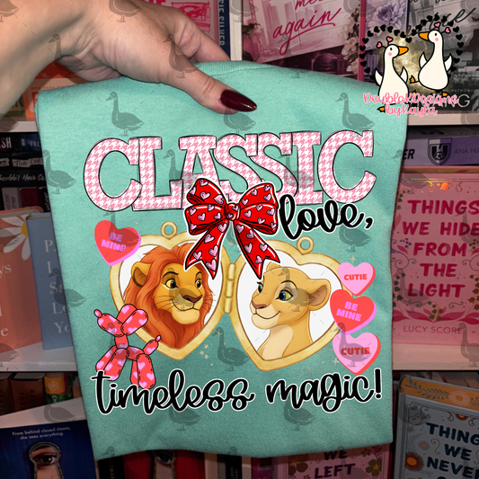Lion Classic Love PNG Design