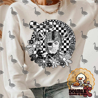 Checkerboard Floral NFL Team Digital Design | Multiple Teams