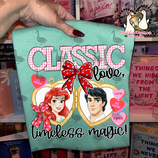 Mermaid Classic Love PNG Design
