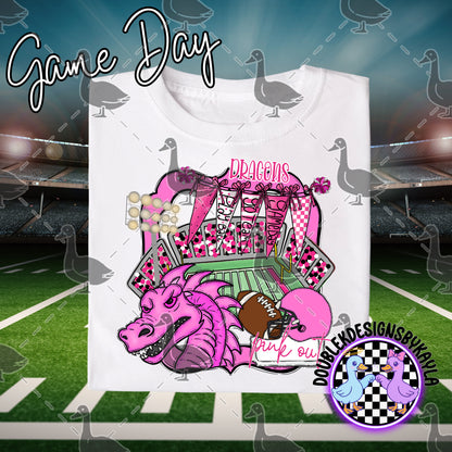 Pink Out Game Day Mascot Designs – 72 Digital Options + Bundle