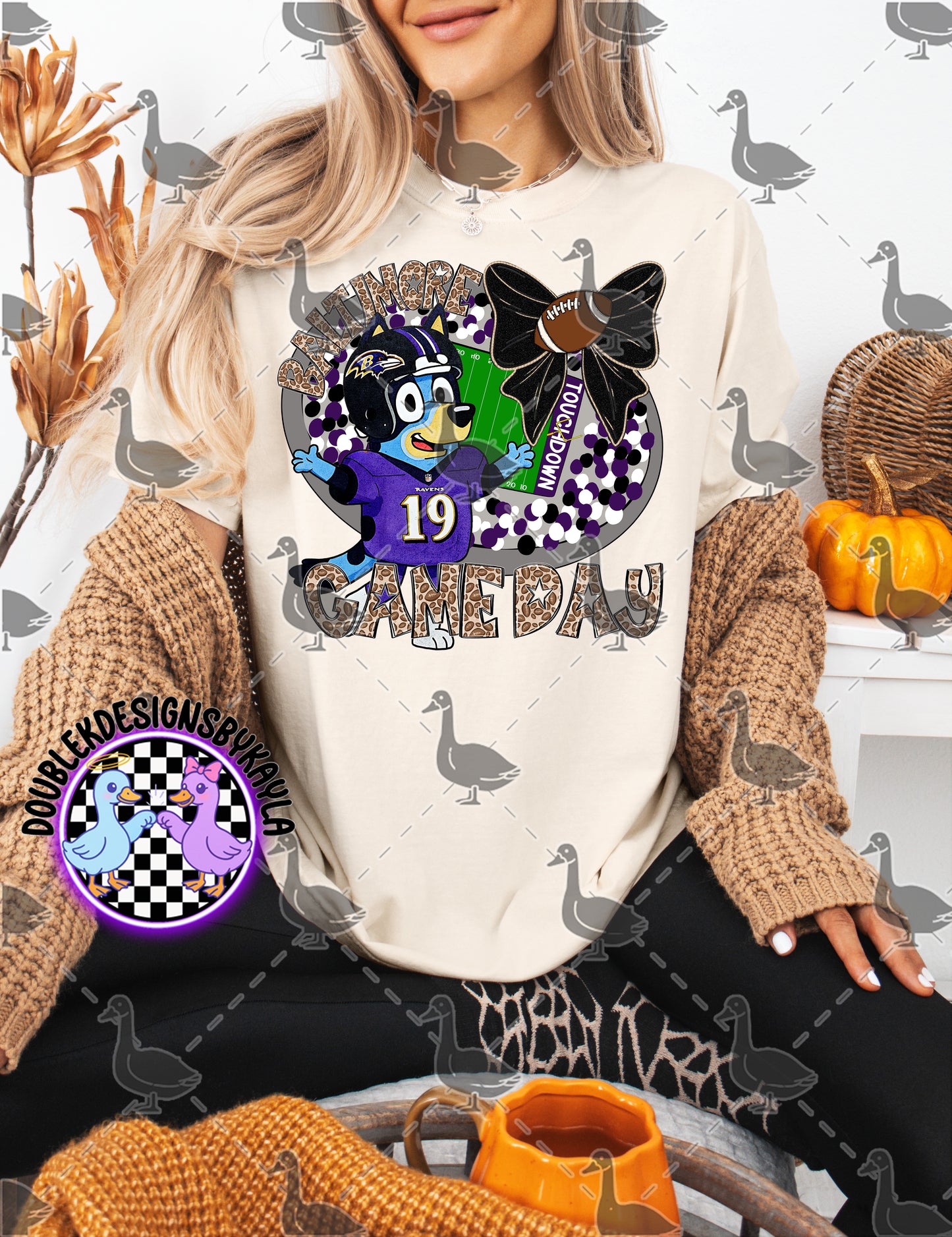 Game Day Football Bow Mascot Tee | Multiple Teams Available