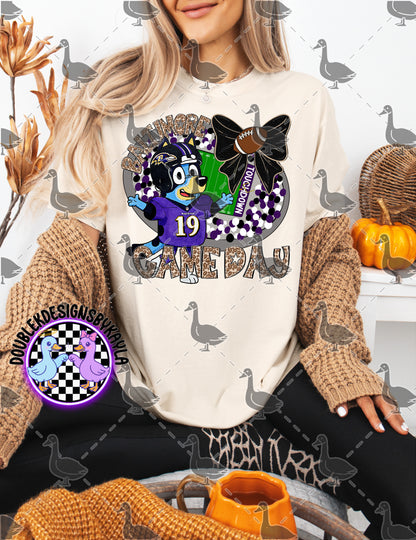 Game Day Football Bow Mascot Tee | Multiple Teams Available