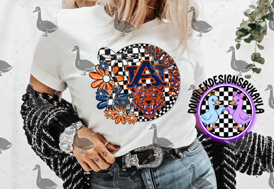 Auburn Tigers Floral Circle – College Football Digital Design