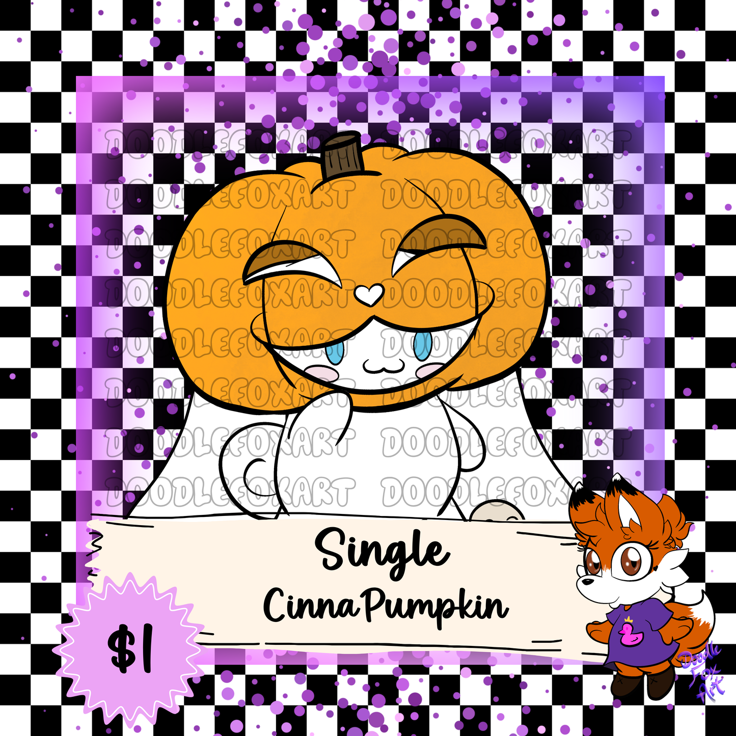 Single CinnaPumpkin Clipart