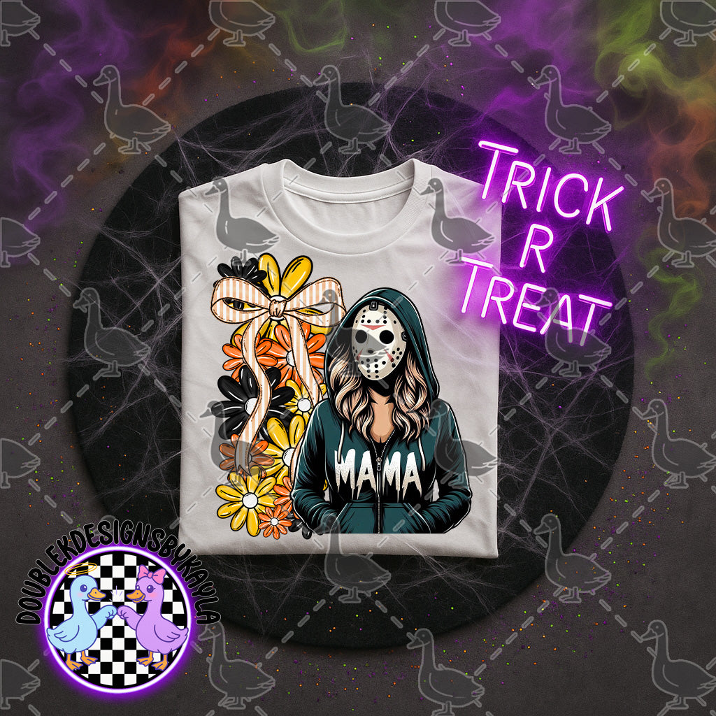 Spooky Mama Floral Halloween Digital Design
