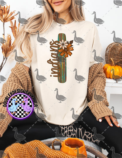 Fall Floral Mascot Letter Digital Designs | Multiple Team Variants