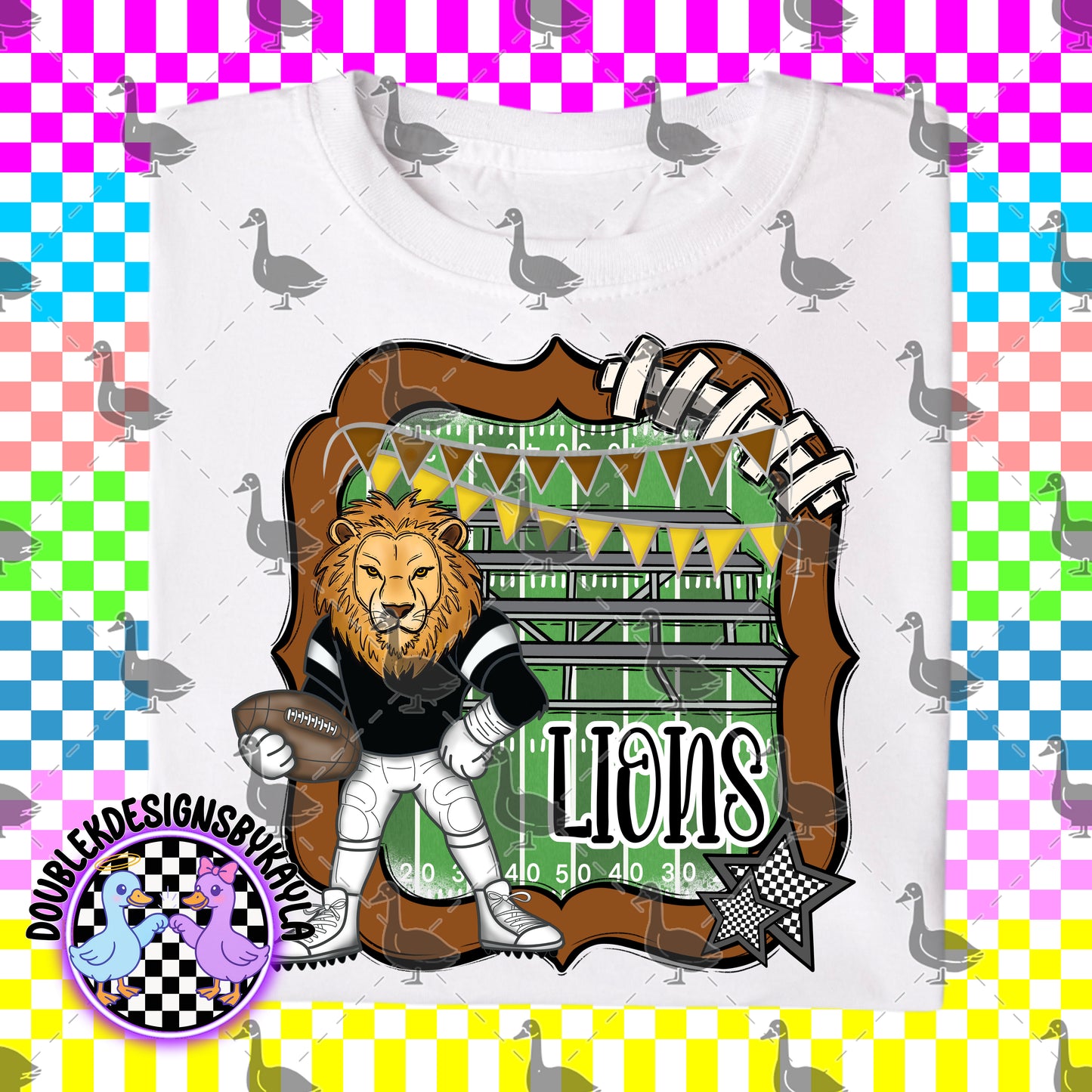Gridiron Growlers – Mascot Football Series Team Spirit Bundle or individual PNG