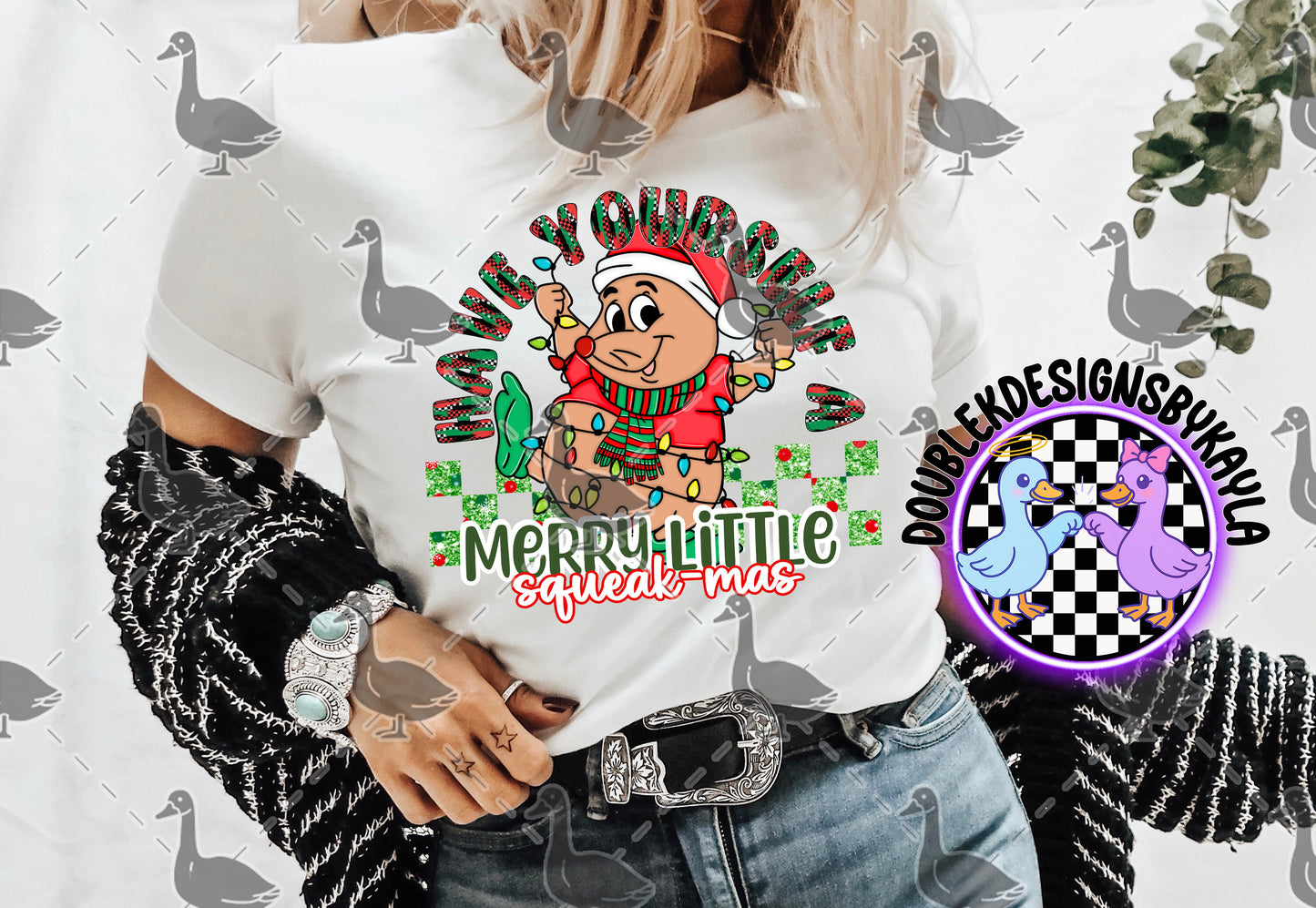 Have Yourself a Merry Little Squeak-mas – Cute Holiday Chipmunk Digital Design